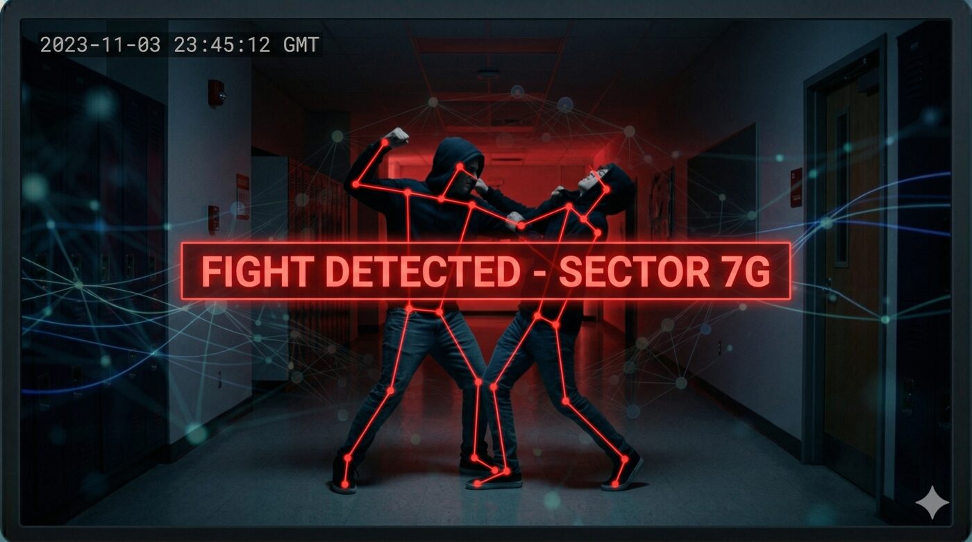 AI action recognition fight detection