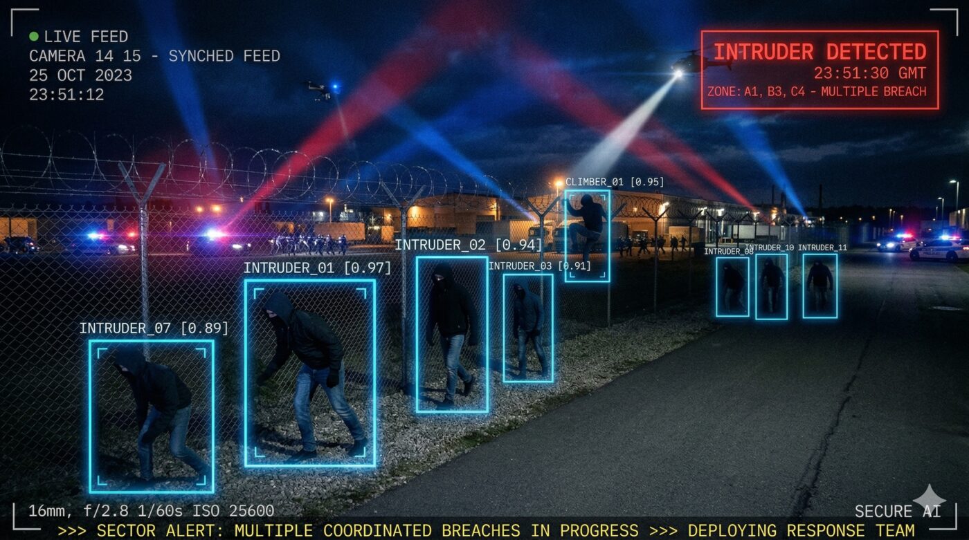 AI-powered video analytics — real-time threat detection