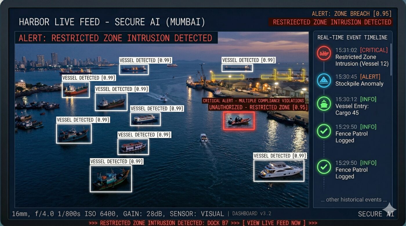 AI maritime seaport security