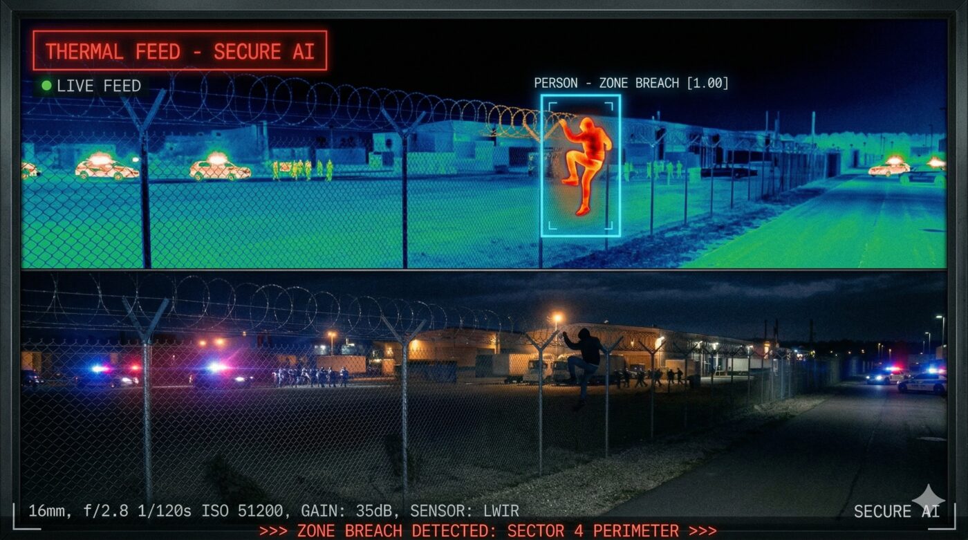 Thermal infrared intrusion detection