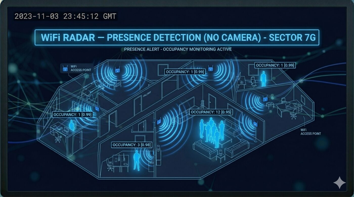 WiFi radar presence detection